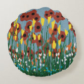 Coussins Ronds Fleur sauvage (Dos)