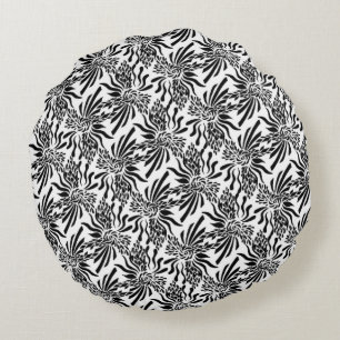 Coussins Ronds Fleur sophistiquée