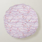 Coussins Ronds Fleur violette (Dos)