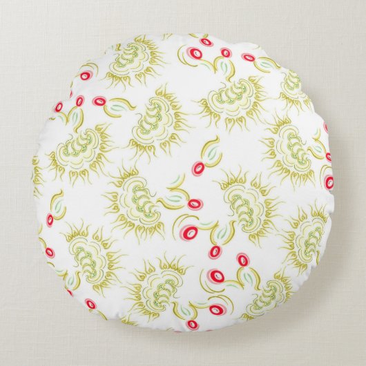 Coussins Ronds Fleurs de cactus (Devant)