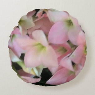 Coussins Ronds Fleurs de Kalanchoe