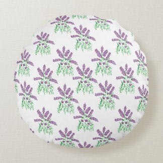 Coussins Ronds Fleurs de lavande en croissance