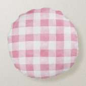 Coussins Ronds Fleurs de renoncule rose menthe (Dos)