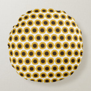 Coussins Ronds Fleurs de soleil