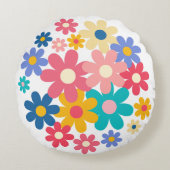 Coussins Ronds Fleurs mignonnes (Devant)