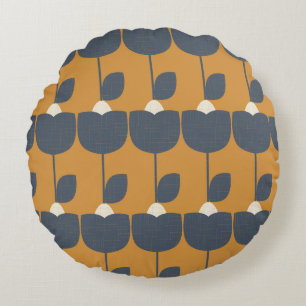 Coussins Ronds Fleurs modernes rétro : Scandinave Géométrique.