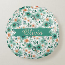 Fleurs personnalisées vert printemps vintage