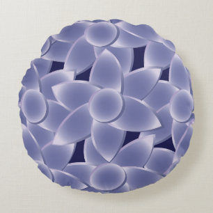Coussins Ronds Fleurs violettes