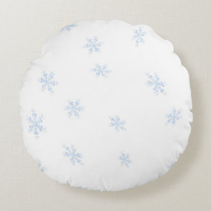 Coussins Ronds Flocon de neige