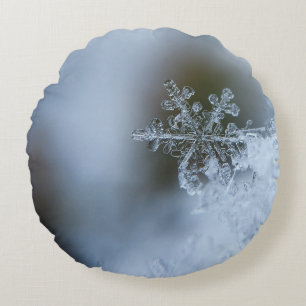 Coussins Ronds Flocon de neige Icy