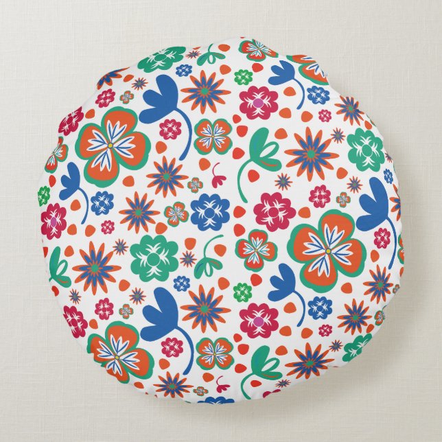 Coussins Ronds Floral (Dos)