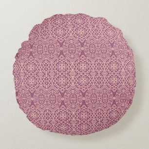 Coussins Ronds Floral Seamless : Beau Arrière - plan Motif