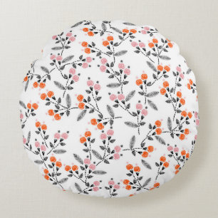 Coussins Ronds Flore de la Liberté : Broderie À Poignées