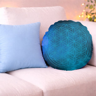 Coussins Ronds Flux Océanique – Couleur du Cœur