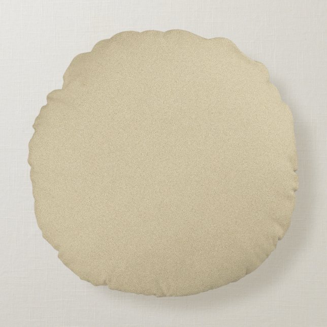 Coussins Ronds Fond de sable naturel doux (Devant)