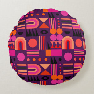 Coussins Ronds Formes géométriques Abstrait Motif sans couture.