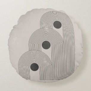 Coussins Ronds formes géométriques Abstraites du milieu du siècle