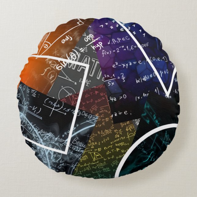 Coussins Ronds Formule mathématique Lancer l'oreiller (Devant)