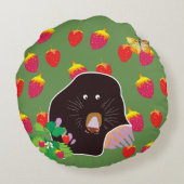 Coussins Ronds Fraises Mole Spring (Dos)