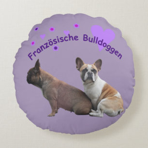 Coussins Ronds Französische Bulldogge