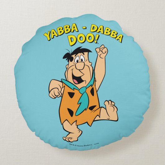 Coussins Ronds Fred Pierrafeu Yabba-Dabba-Doo! (Dos)