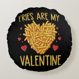 Coussins Ronds Frites Sont Mon Valentin