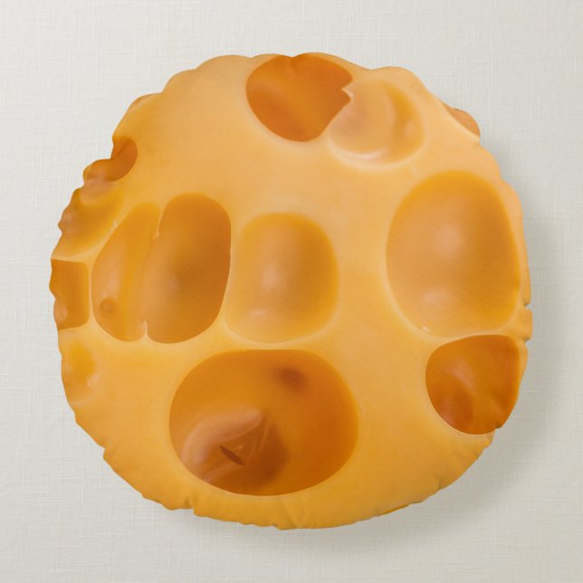 Coussins Ronds Fromage isolé, belle conception (Devant)