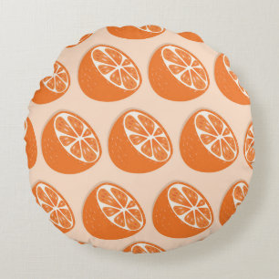 Coussins Ronds Fruit Motif sans joint.