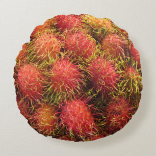 Coussins Ronds Fruit tropical Rambutan