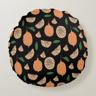 Coussins Ronds Fruits d'agrumes