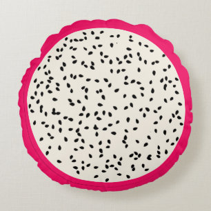 Coussins Ronds Fruits de dragons / Fruits de dragon tranche de fr