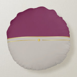 Coussins Ronds Fuchsia et Taupe Haven