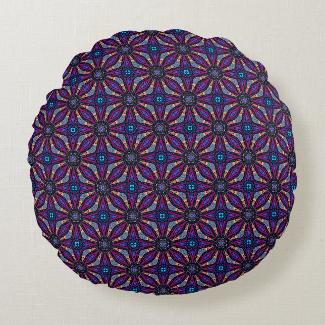 Coussins Ronds Fuchsia Stargazer (Devant)