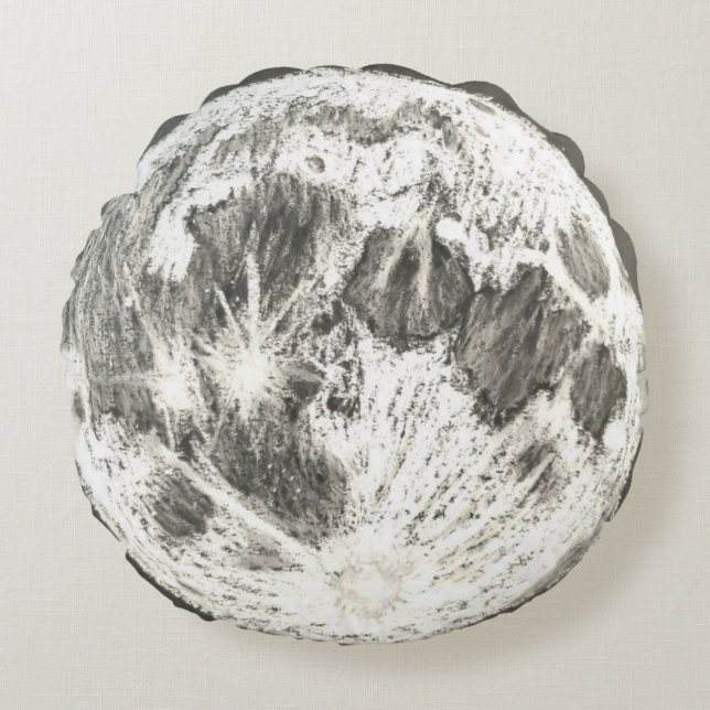Coussins Ronds Full Moon Round Pillow – Celestial Dreamcore  (Devant)