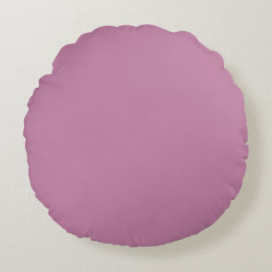 Coussins Ronds Fumée d'orchidée mauve solide