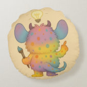 Coussins Ronds Funkel Kissen – La créature créative de TDAH (Dos)