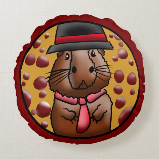 Coussins Ronds Funny Capybara (Devant)