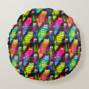Coussins Ronds Funny Cats Motif-54578
