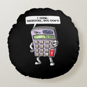 Coussins Ronds Funny Math Algebra Calculator Joke