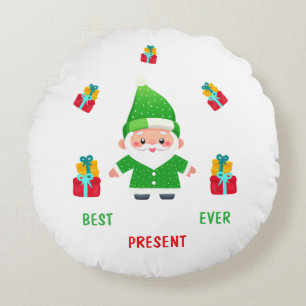 Coussins Ronds Funny Père Noël