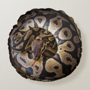 Coussins Ronds Funny Prank Python Snake