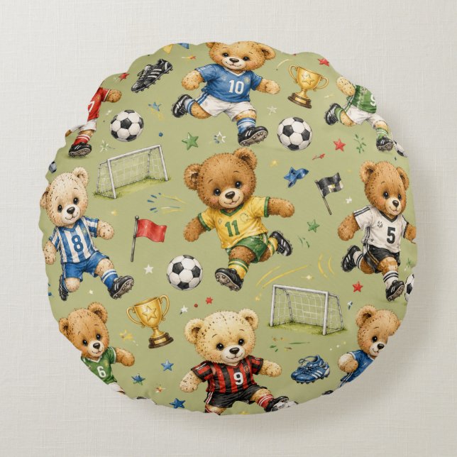 Coussins Ronds Future Footie Star Team Teddy (Devant)