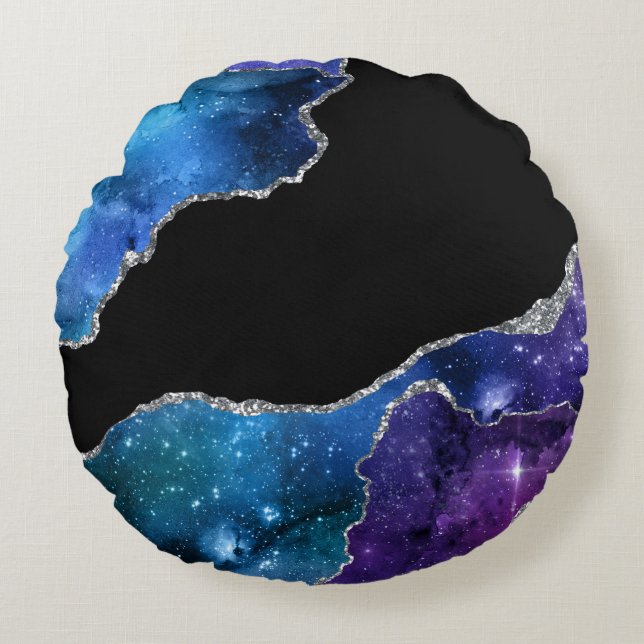 Coussins Ronds Galaxy Agate Series Design 9 (Devant)