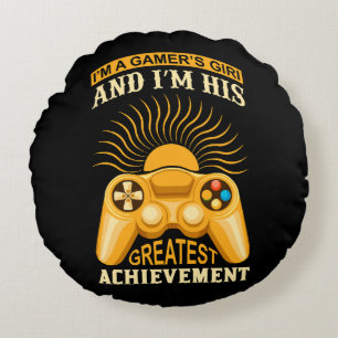 Coussins Ronds Gamer girl