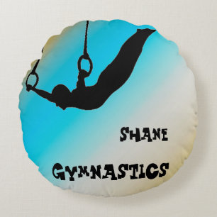 Coussins Ronds Garçons Gymnastique Anneaux Gradient
