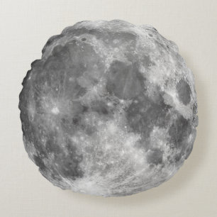 Coussins Ronds Geek d'espace Pleine lune