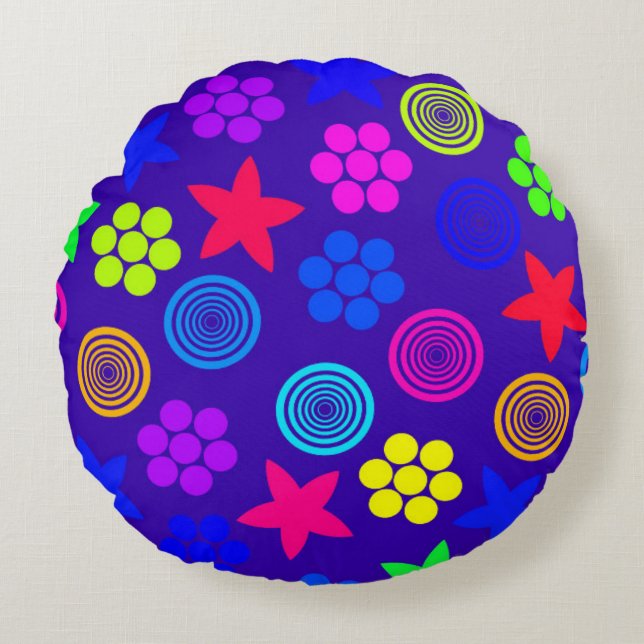 Coussins Ronds Geo graphique (Devant)