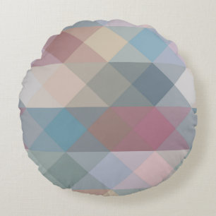 Coussins Ronds géométrique pastel coloré
