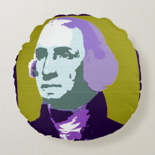 Coussins Ronds George Washington Pop Art No 1