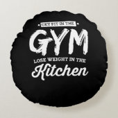 Coussins Ronds Get Fit In the Gym Lose Weight (Devant)